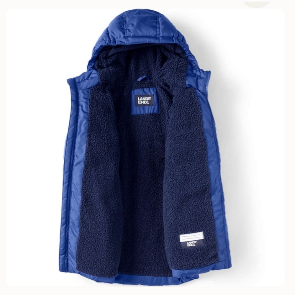 Land's End Hooded Youth Parka Jacket nwt - Picture 3 of 4